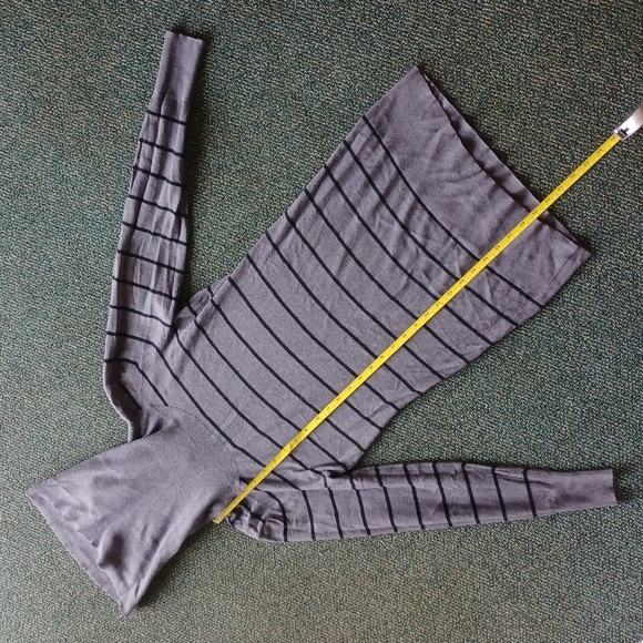Gray and Black Striped Sweater Dress - Picture 5 of 8